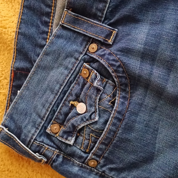 True Religion Billy bootcut mens jeans dark wash 38 29 - Picture 14 of 15